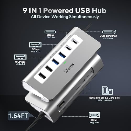 9-in-1 USB-C Hub Adapter for MacBook