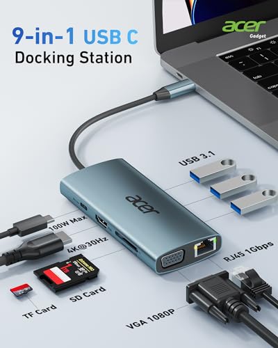 Acer 9-in-1 USB-C Hub with 4K HDMI