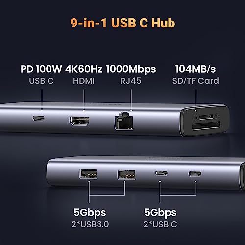 UGREEN 9-in-1 USB-C Hub with 4K HDMI