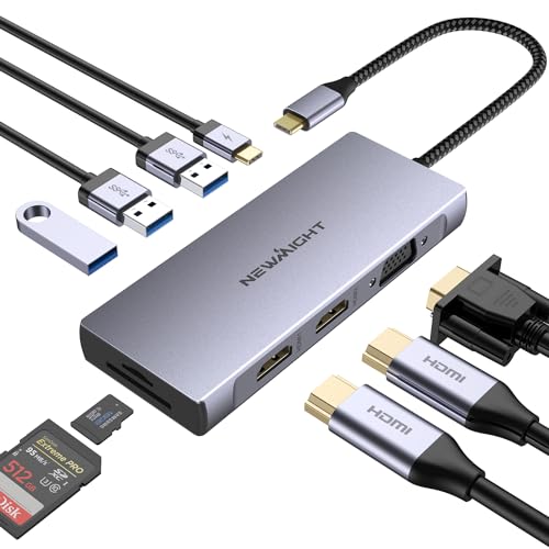 9-in-1 USB-C Dock with Dual HDMI and Power