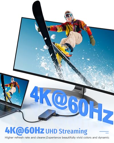 FORIDA 6-in-1 USB-C Ethernet Multiport Hub