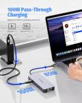 FORIDA 6-in-1 USB-C Ethernet Hub Adapter