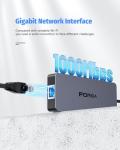 FORIDA 6-in-1 USB-C Ethernet Hub Adapter