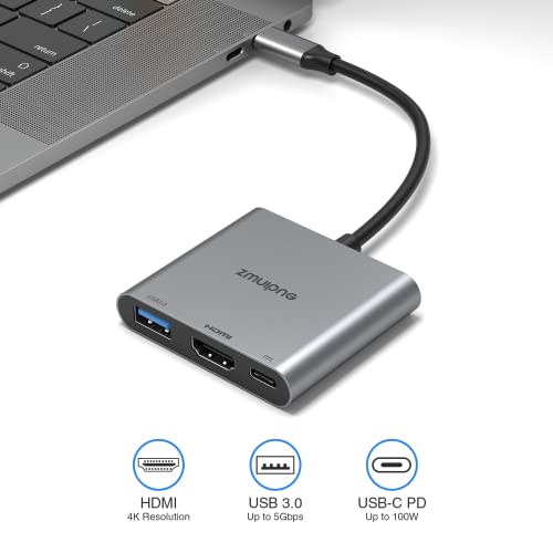 3-in-1 USB-C to HDMI Multiport Adapter
