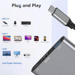USB-C to HDMI Adapter with 100W PD Charging