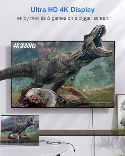 USB-C to HDMI Adapter with 100W PD Charging