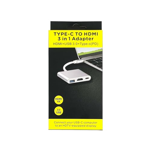 USB-C to HDMI Adapter with 100W PD Charging