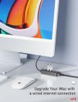 Uni USB-C Ethernet Hub Adapter with USB 3.0