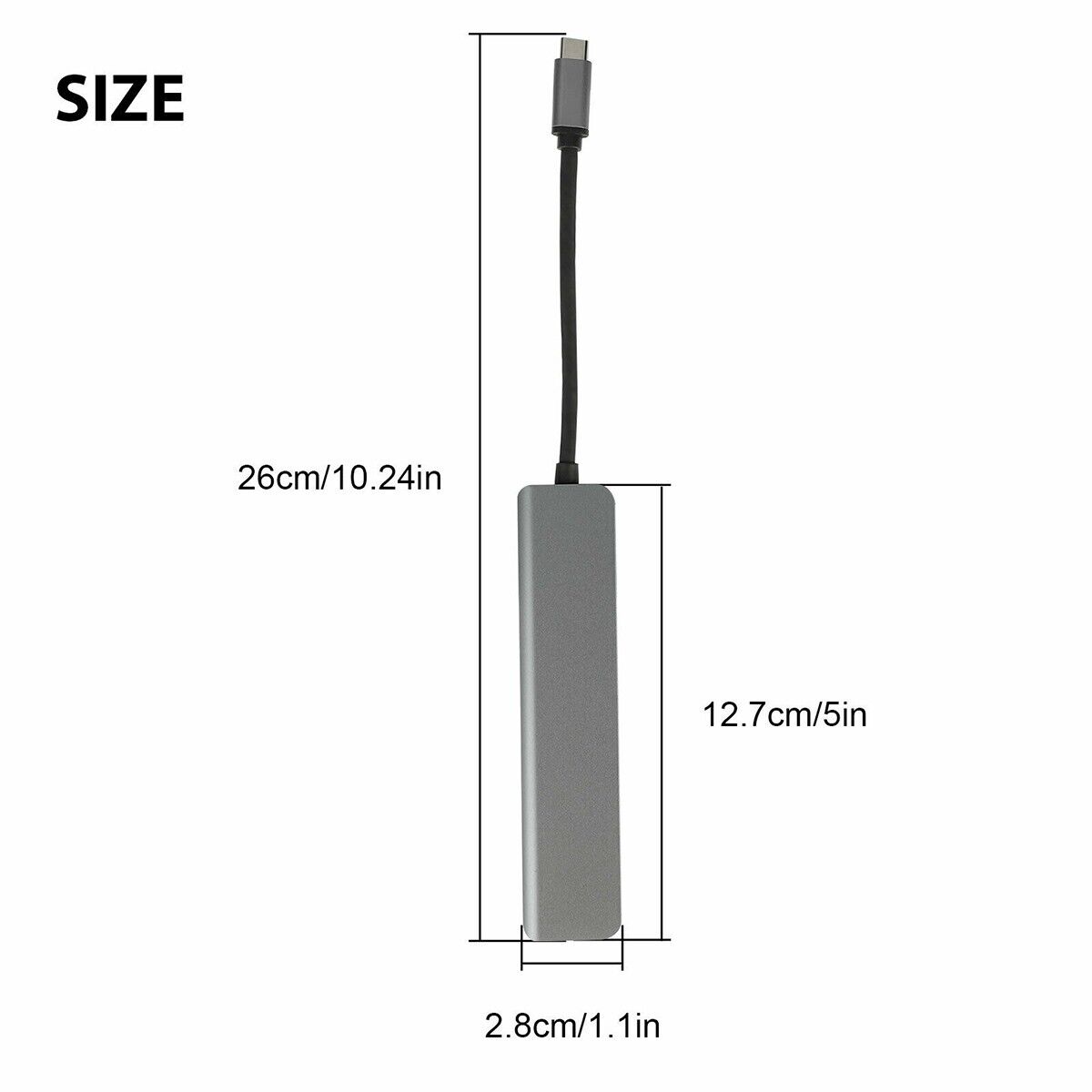 7-in-1 Type C USB-C Hub Adapter
