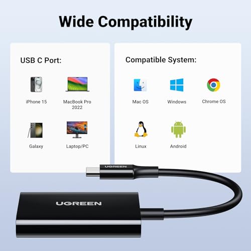 UGREEN USB-C 2-in-1 SD Card Reader Adapter