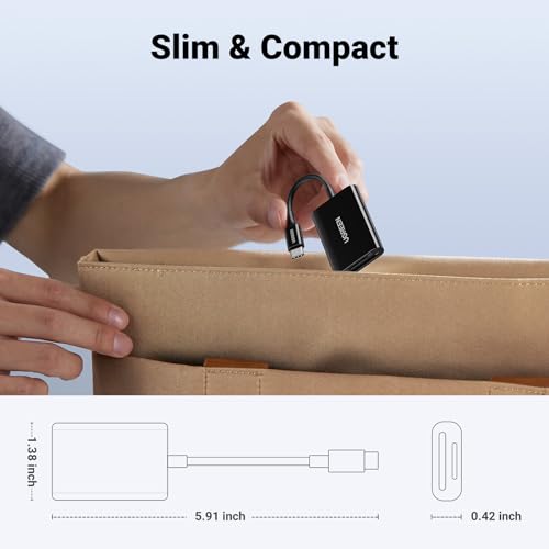 UGREEN USB-C 2-in-1 SD Card Reader Adapter