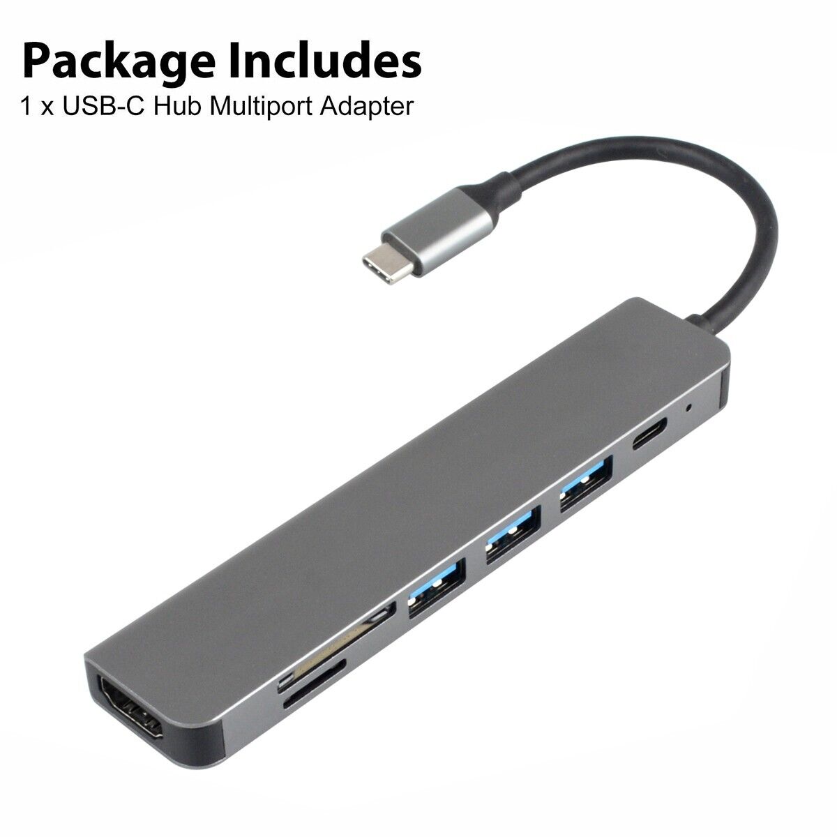 7-in-1 Type C USB-C Hub Adapter