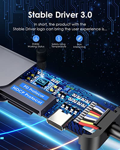 Lention USB-C Hub with 100W PD Charging