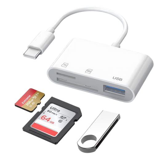 3-in-1 USB-C SD/Micro SD Card Reader
