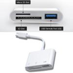 3-in-1 USB-C SD/Micro SD Card Reader