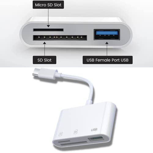 3-in-1 USB-C SD/Micro SD Card Reader