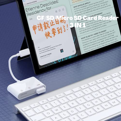 3-in-1 USB-C SD/Micro SD Card Reader