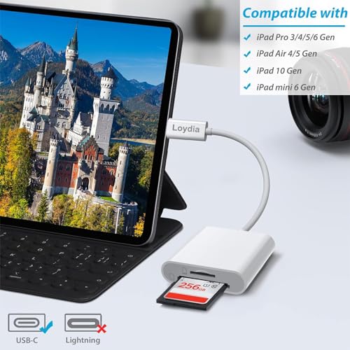 USB-C SD Card Reader for iPhone and iPad