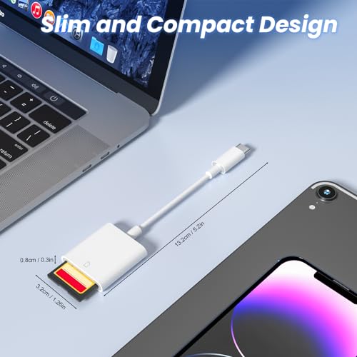 USB-C SD Card Reader for iPhone 15 & More