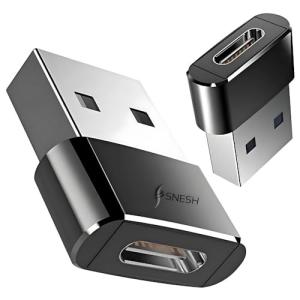 2-Pack USB-C Female to USB Male Adapters
