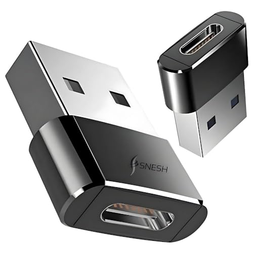 2-Pack USB-C Female to USB Male Adapters