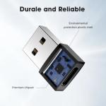 2-Pack USB-C Female to USB Male Adapters