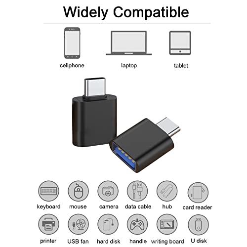 LacyMC USB-C to USB-A 3.0 Adapter 2-Pack