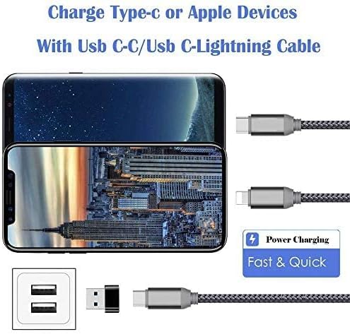 Crown Tech 20W USB-C Fast Charger Adapter - 2 Pack