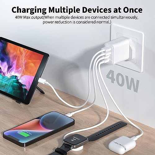 40W USB-C Charger for iPhone and Tablets