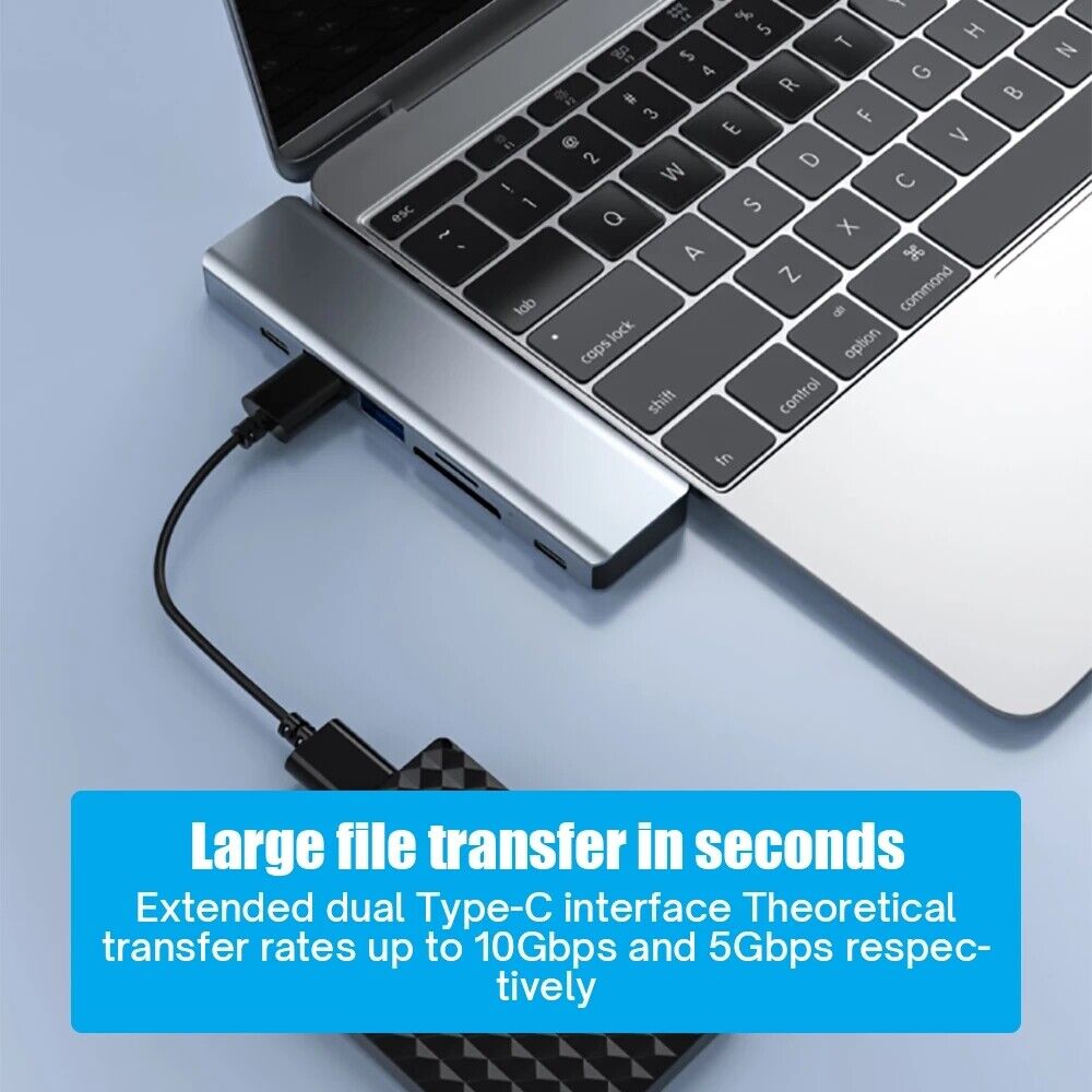 7-in-1 USB-C Hub w/ 4K HDMI for MacBooks