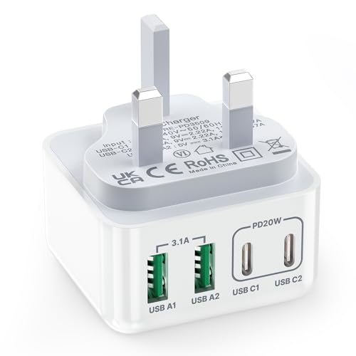 Aioneus 40W 4-Port USB-C Fast Charger Plug