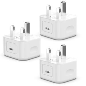 MFi Certified 20W USB-C iPhone Charger 3-Pack