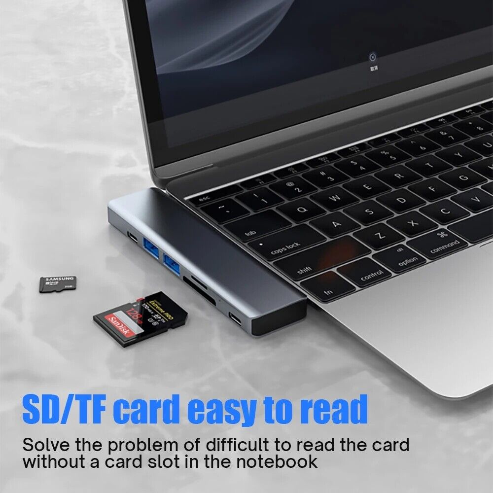 7-in-1 USB-C Hub w/ 4K HDMI for MacBooks