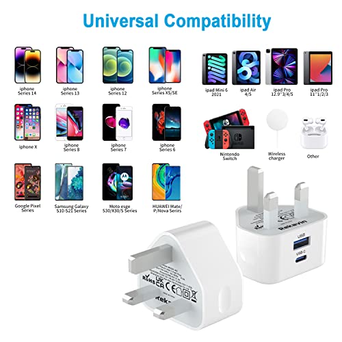 Apple Dual Port USB-C Fast Charger Plug