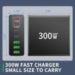 300W GaN USB-C 7-Port Fast Charger Brick