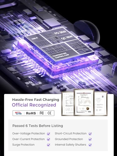 LISEN 2-Pack 12V USB-C Car Charger Adapter