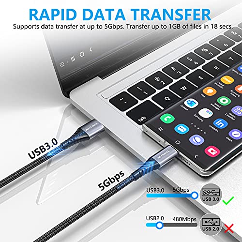 Fast Charging Braided USB-C Cable for Samsung & More