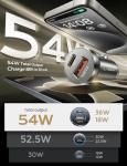 LISEN 54W Fast USB-C Car Charger Adapter