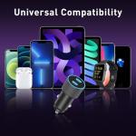 40W Dual USB-C Fast Car Charger & Cable