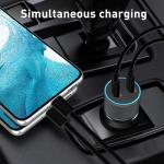 40W Dual USB-C Fast Car Charger & Cable
