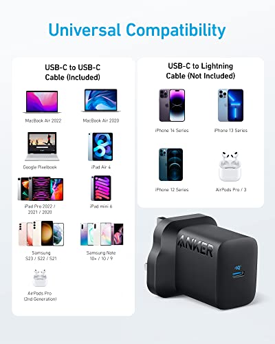 Anker 30W Compact USB-C Charger with Cable