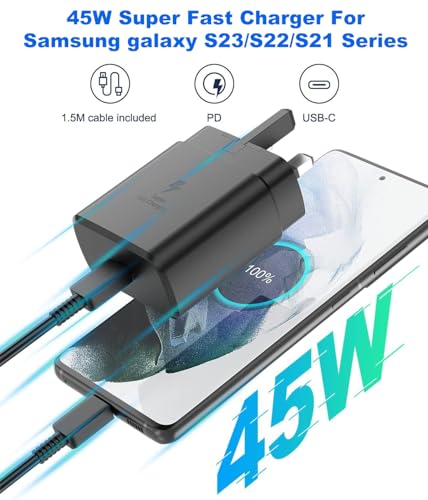 45W USB-C Fast Charger + 2M Cable
