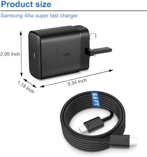 45W USB-C Fast Charger + 2M Cable