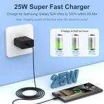 Samsung 25W Fast Charger with 3M USB-C Cable