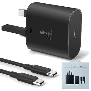 Samsung 25W Fast Charger with 6.6ft USB-C Cable