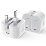 2-Pack 20W MFI Certified USB-C Fast Chargers