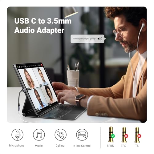 UGREEN USB-C to 3.5mm Audio Adapter Dongle