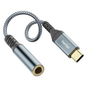 Herfair USB-C to 3.5mm Headphone Adapter