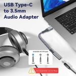 USB-C to 3.5mm Headphone Adapter for Devices