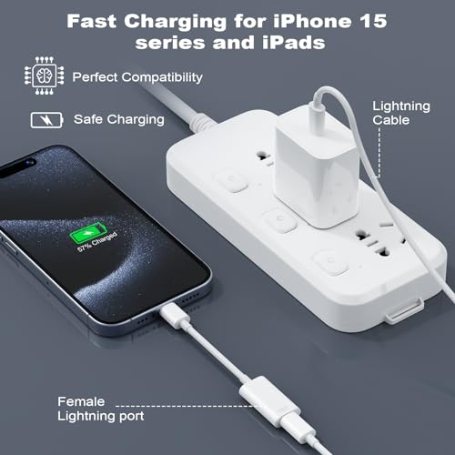AXFEE 3-in-1 USB-C to Lightning Adapter